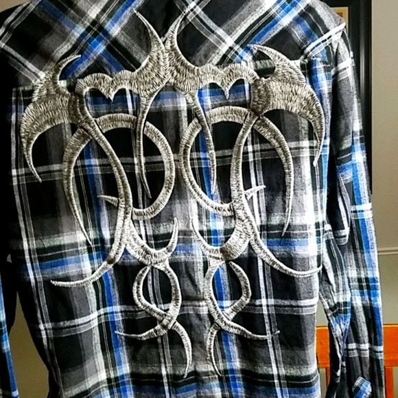 "Final Price •Black Brand" dressy embroidard Flannel - Picture 4 of 5